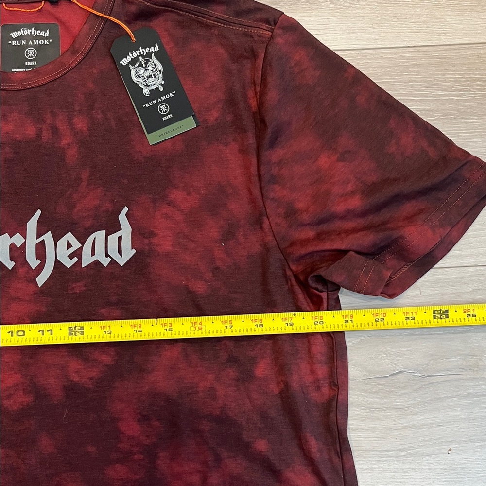 Motörhead Roark Graphic Tee Shirt Men’s Large Burgundy Tie-Dye Rock Band New - Picture 7 of 14